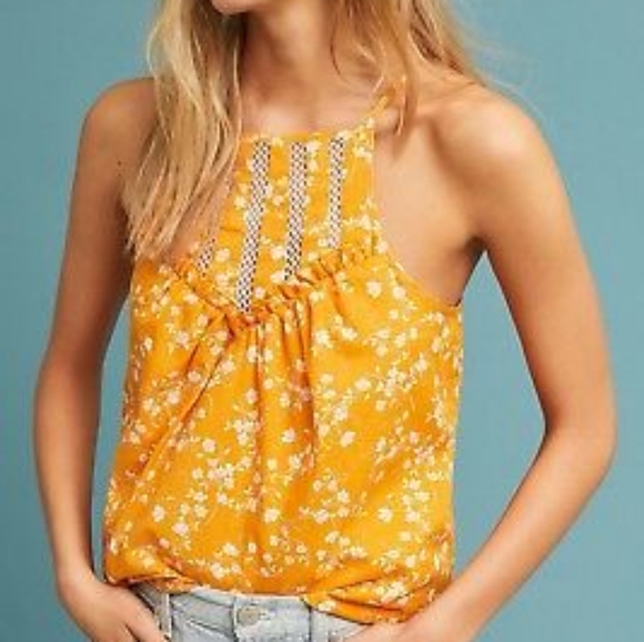 Anthropologie Tops - MAEVE  ANTHROPOLOGIE MARTEL MUSTARD TOP